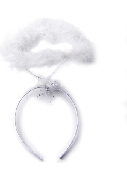 Beyaz Otrişli Tüylü Esnek Yapı Melek Haresi Melek Tacı