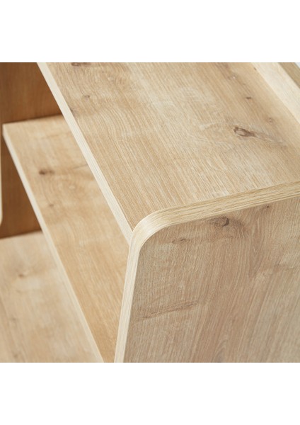 Melek Tek Çekmeceli Komodin - Safir Meşe / Beyaz