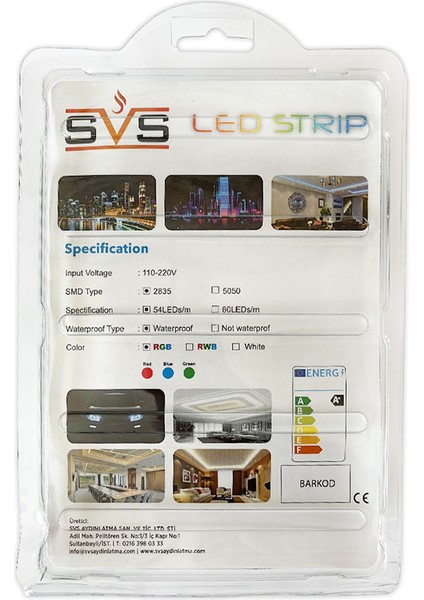 Silikonlu Uzaktan Kumandalı Şerit Led - 5 m modelleri