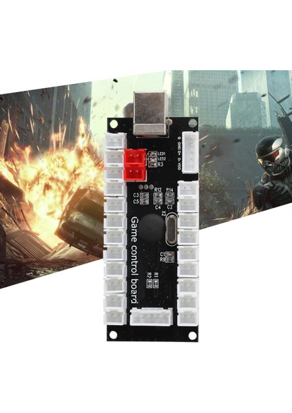 Raspberry Pi ve Pc MAINFRAME882C Için Akrilik Kristal Kasalı Arcade Oyun USB Kodlayıcı Kontrol Cihazı (Yurt Dışından)