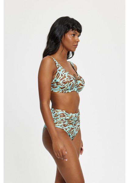 Telli Toparlayıcı Yüksek Bel Bikini Takımı