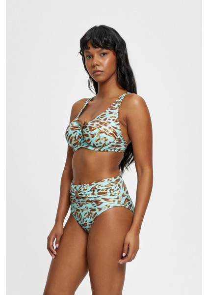 Telli Toparlayıcı Yüksek Bel Bikini Takımı