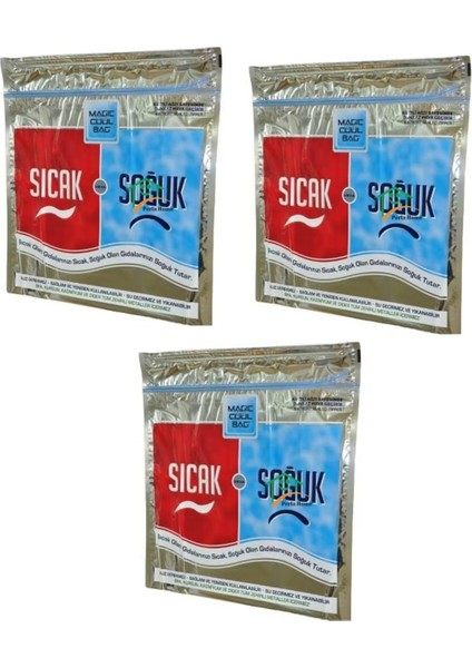 Termos Çanta - Piknik Çantası - Dondurulmuş Gıda Çantası - Boy (3 Adet)