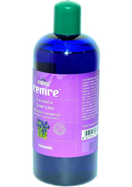 Lavanta Şampuanı Parabensiz 400 ml modelleri