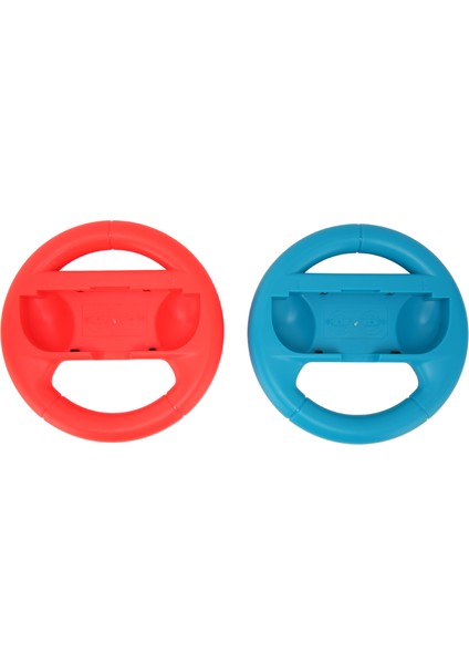 2 Adet Direksiyon Kontrol Cihazı Taşınabilir Yarış Oyunları Aksesuarları Kiti Switch Için (Kırmızı Mavi) (Yurt Dışından)