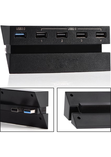 Yüksek Hızlı 5 Portlu USB Hub 2.0 ve 3.0 Genişletme Hub'ı Ps4 Oyun Konsolu Için Kontrol Cihazı Adaptörü (Yurt Dışından) fırsatları