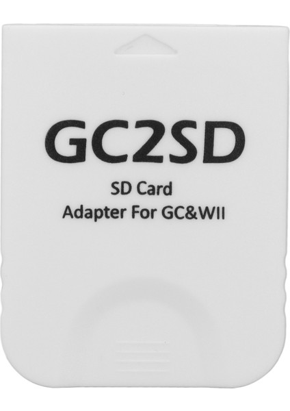 GC2SD Kart Okuyucu Tak ve Çalıştır Taşınabilir Profesyonel Oyun Konsolu Mikro Depolama Kartı Adaptörü Wii Için Gc Beyaz (Yurt Dışından)