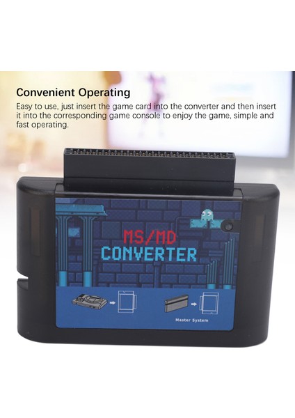 Ms'den Md'ye Oyun Kartı Dönüştürücü Ms'den Md'ye Dönüştürücü Retron 5 3 2 Için Mega Drive Için Oyun Video Kaset Dönüştürücü Genesis Siyah Şeffaf (Yurt Dışından) modelleri