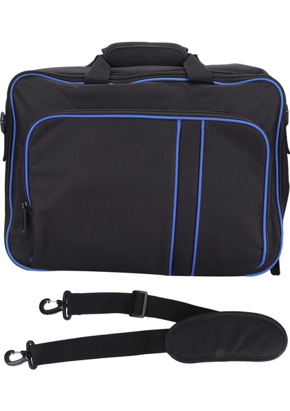 Seyahat Taşıma Çantası Büyük Kapasiteli Koruyucu Konsol Kılıfı Ps5 Oyun Kumandası ve Oyun Aksesuarları Içinmavi ve Siyah (Yurt Dışından)