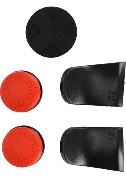 5'i 1 Arada Başparmak Çubuğu Tutma Tuşu Kapağı Joystick Kılıfı L2 R2 Tetik Uzatıcısı Ps5 Kontrol Cihazı Rouge (Yurt Dışından)