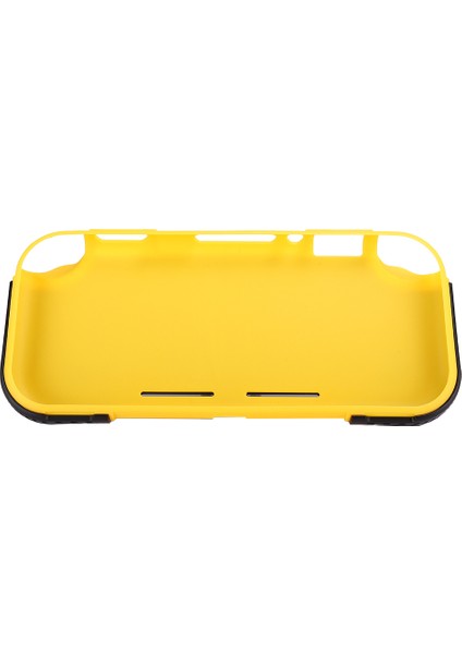 2'si 1 Arada Sert Pc Tpu Koruyucu Kabuk Dahili 2 Oyun Kartı Yuvası Switch Lite Için Arka Kapak (Siyah Sarı) (Yurt Dışından)