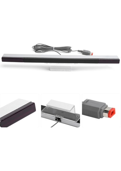 Wii/wii U Konsolu Için Abs Gümüş Hareket Algılama Çubuğu Kızılötesi Işın Indüktörü Değişimi (Yurt Dışından) indirimleri