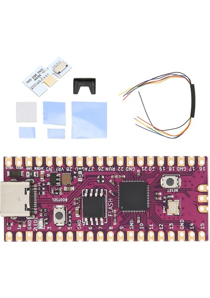 Raspi Board Dual Core 264KB Arm Cortex M0+ Işlemci Esnek Mikrodenetleyici Kartı SD2SP2 Sdload Sdl Adaptörü Beyaz (Yurt Dışından) fiyatları