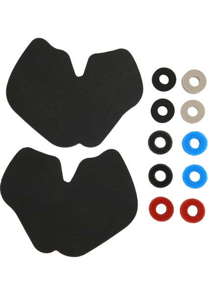 1 Çift Ps5 Kontrol Cihazı Tutma Yeri Sticker'ı Kayma Önleyici Ter Emici Dokulu Yumuşak Kauçuk Pedler ve 10 Adet Sünger Halka (Yurt Dışından)
