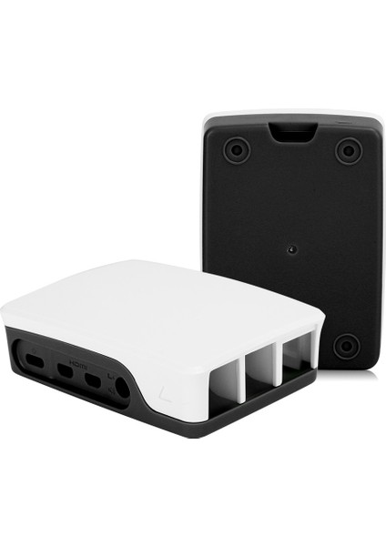 Abs Kasa Muhafaza Kutusu Siyah Beyaz Raspberry Pi 4b Koruyucu Kabuk Kutusu Siyah Beyaz Için Uygun (Yurt Dışından)