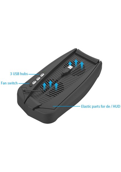 Soğutma Standı Soğutma Fanı Istasyonu Hub Ps5 Oyun Konsolu Soğutma Fanı Braketi ile Kullanışlı (Yurt Dışından) modelleri