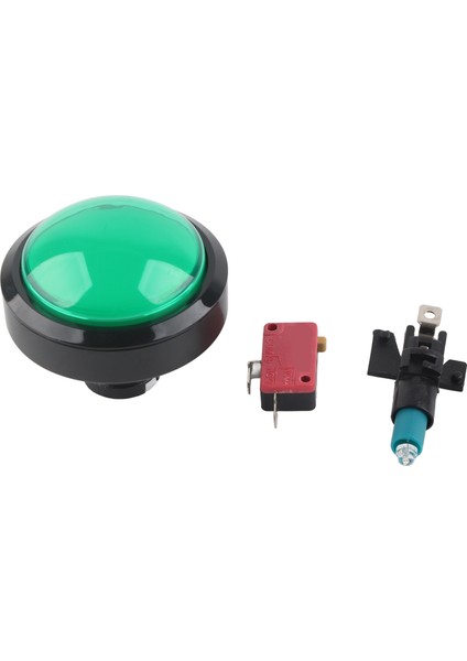 60MM Büyük Dışbükey Düğme 2‑ayak Anahtarı Düğmesi LED Işıklı Vinç Makinesi Oyun Konsolu Içinkırmızı (Yurt Dışından)