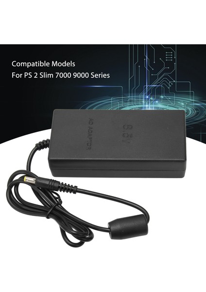 Ps2 Için Güç Kaynağı Yedek Tak ve Çalıştır Ac Adaptör Şarj Kablosu Ps2 Slim 70000 9000 Konsol 100‑240V Ab Fişi (Yurt Dışından)