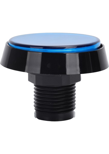 60MM Büyük Yuvarlak Düz LED Işıklı Düğme 3 Ayaklı Anahtar Vinç Makinesi Oyun Konsolu Mavi (Yurt Dışından)