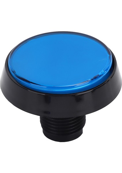 60MM Büyük Yuvarlak Düz LED Işıklı Düğme 3 Ayaklı Anahtar Vinç Makinesi Oyun Konsolu Mavi (Yurt Dışından)