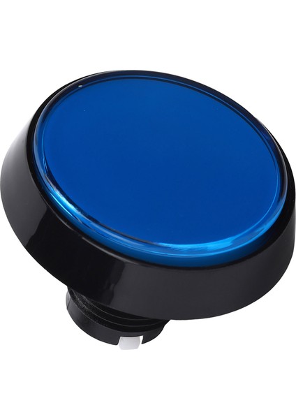 60MM Büyük Yuvarlak Düz LED Işıklı Düğme 3 Ayaklı Anahtar Vinç Makinesi Oyun Konsolu Mavi (Yurt Dışından)