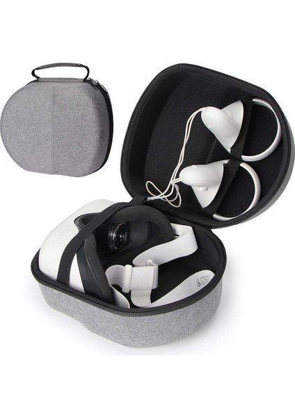 Sert Koruyucu Kapak Saklama Çantası Eva Darbeye Dayanıklı Taşıma Çantası Oculus Quest 2 Vr Başlığıyla Uyumlu (Yurt Dışından)