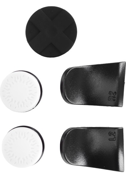5'i 1 Arada Başparmak Çubuğu Tutma Tuşu Kapağı Joystick Kılıfı L2 R2 Tetik Uzatıcı Ps5 Kontrol Cihazı Blanc (Yurt Dışından)