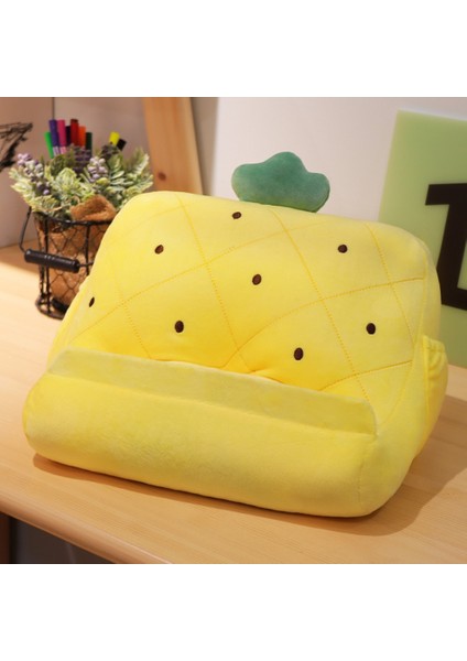 Meyve Tablet Standı Yastık Taşınabilir Üçgen Tablet Tutucu Yumuşak Peluş Yastık Tablet Yastık Tutucu Doğum Günleri Tatiller ve Noel Ananas (Yurt Dışından) fiyatları