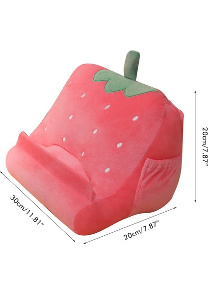Meyve Tablet Standı Yastık Taşınabilir Üçgen Tablet Tutucu Yumuşak Peluş Yastık Tablet Yastık Tutucu Doğum Günleri Tatiller ve Noel Ananas (Yurt Dışından) fırsatları
