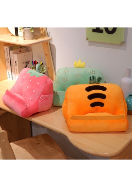 Meyve Tablet Standı Yastık Taşınabilir Üçgen Tablet Tutucu Yumuşak Peluş Yastık Tablet Yastık Tutucu Doğum Günleri Tatiller ve Noel Ananas (Yurt Dışından) indirimleri