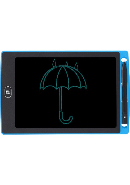 8.5in LCD Yazı Tahtası Çocuklar Akıllı Grafiti Çizim Tahtası Monokrom El Yazısı (Mavi Fon) (Yurt Dışından)