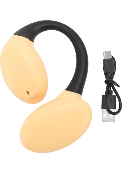 Tek Bluetooth 5.3 Kulaklık Kablosuz Açık Kulak Kulaklık 16 Saat Çalma Süresi Bisiklet Koşu Yürüyüş Turuncu Spor Kulaklığı (Yurt Dışından)