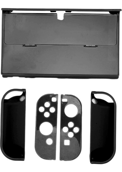 Koruyucu Kılıf Switch Color Shell Tam Koruma Ergonomik El Tutma Oyun Konsolu Muhafaza Kapağı Siyah (Yurt Dışından) modelleri