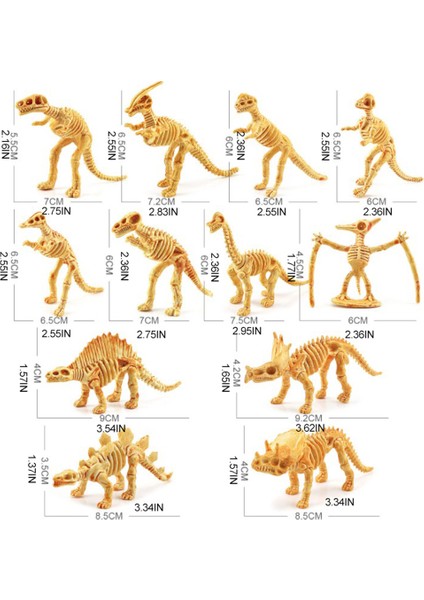 Çocuklar Için Dinozor Kemikleri Arkeolojik Oyuncaklar Dinozor Fosil Bilim Oyuncakları Hayvan Modelleri (Yurt Dışından)