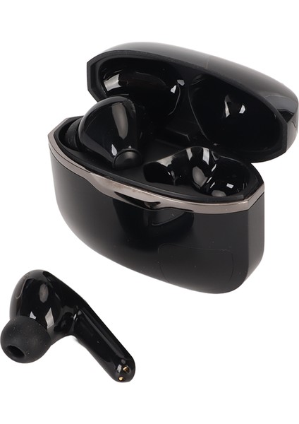 Kablosuz Kulaklık Bluetooth 5.0 LED Dijital Ekran 24 Saat Çalma Süresi Hifi Spor Kulaklıkları Müzik Için Siyah (Yurt Dışından)