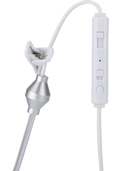 3.5mm Anti Radyasyon Kulaklık Hava Tüplü Kulaklık Tek Taraflı Makara Mini Dahili Mikrofon (Yurt Dışından)