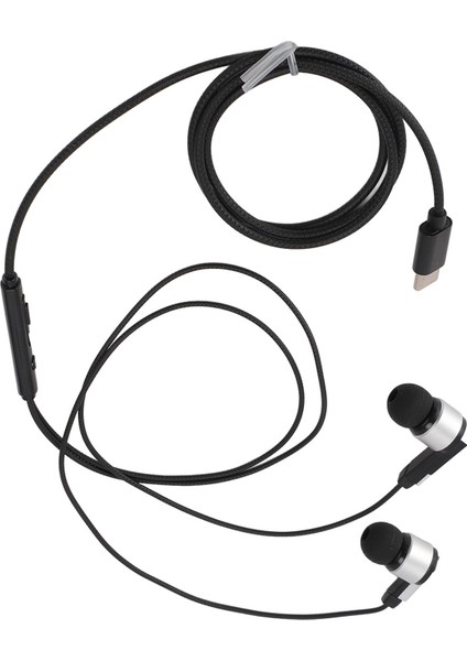 USB C Kulaklık Kulak Içi Kulaklıklar Hifi Stereo Bas Gürültü Önleyici USB Type C Kablolu Kulaklıklar Akıllı Telefon Tablet Dizüstü Bilgisayar Için Mikrofonlu (Yurt Dışından) fırsatları