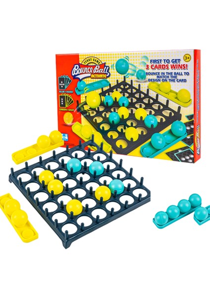 Eğitici Oyuncaklar Etkileşimli Tahta Oyunu Zıplayan Top Oyuncakları Çocuklar ve Ebeveynler Için Masaüstü Zıplayan Top Oyunu (Yurt Dışından)