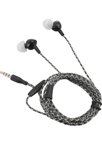 Mikrofonlu Kablolu Kulaklıklar Hd Stereo Bas Gürültü Azaltma 3,5 mm Jaklı Kulaklıklar Akıllı Telefonlar Tabletler Siyah (Yurt Dışından) indirimleri