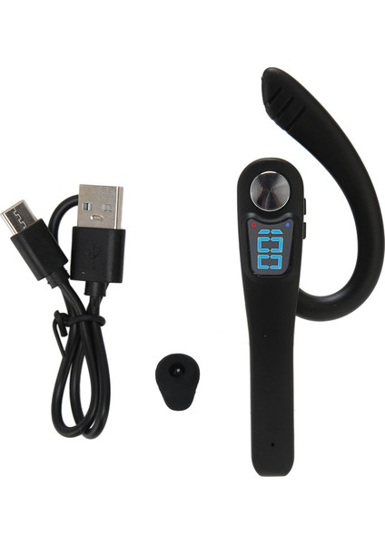Bluetooth Kulaklık Eller Serbest Uzun Pil Ömrü Tek Kulak Kablosuz Kulaklık Ses Kontrolü ile Sürüş Iş X7 Tek Pil Karton Kutulu (Yurt Dışından)