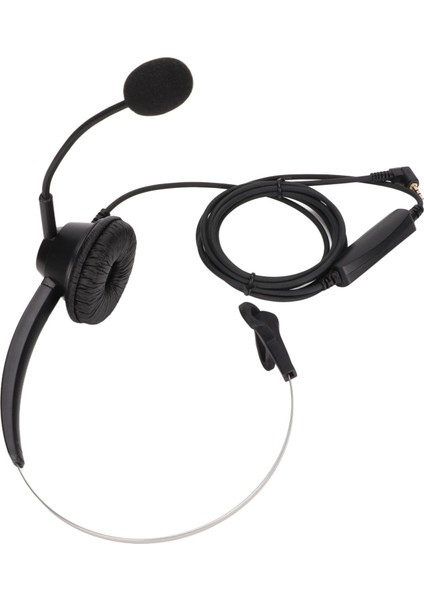 H360‑2.5MV 2.5mm Iş Kulaklığı Hoparlör Sesi Ayarlama ve Mikrofon Sessize Alma Özellikli Monaural Ofis Kulaklığı (Yurt Dışından)