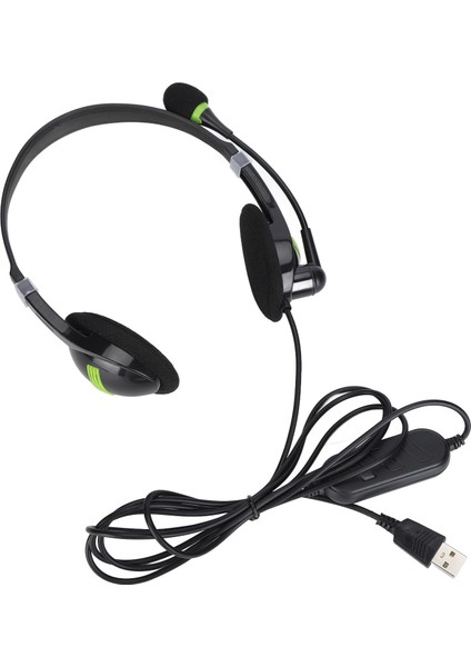 SY440MV Kablolu Kulaklık 3.5mm/usb Müşteri Hizmetleri Gürültü Önleyici Mikrofonlu Kulak Üstü Kulaklıklarusb (Yurt Dışından)