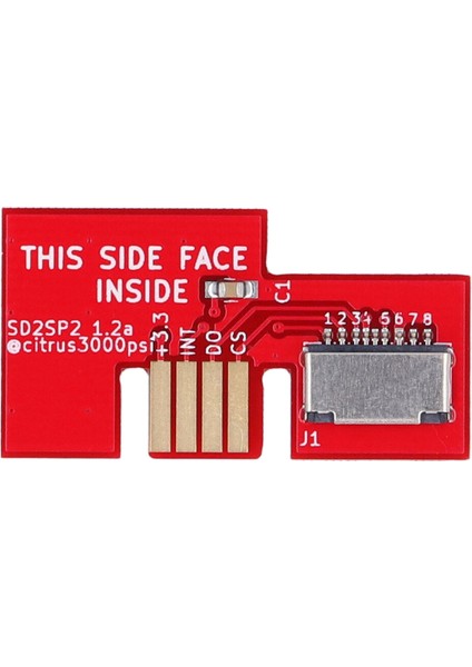 Rpi Picoboot Fpc Flex Şerit Kablo Için SD2SP2 Sdload Sdl Adaptörü Ngc DOL‑001 Oyun Konsolu Kırmızı (Yurt Dışından)