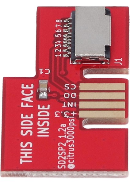 Rpi Picoboot Fpc Flex Şerit Kablo Için SD2SP2 Sdload Sdl Adaptörü Ngc DOL‑001 Oyun Konsolu Kırmızı (Yurt Dışından)