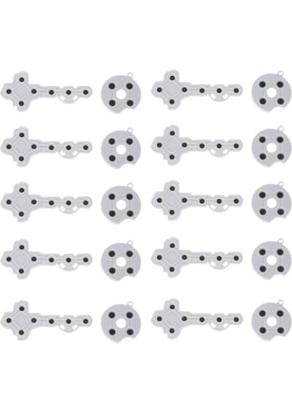 Xbox 360 Oyun Kolu Oyun Kontrolcüsü Için 10 Adet Iletken Kauçuk Temas Pedi Düğmesi (Yurt Dışından)