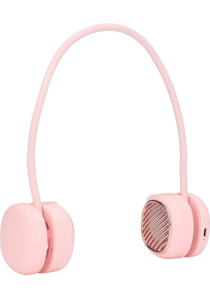 Boyun Fanı 5 Hız 720 Derece Ayarlanabilir USB Şarjlı Geri Çekilebilir Hortum Eller Serbest Taşınabilir Fan Koşu Bisiklet Pembe (Yurt Dışından) modelleri