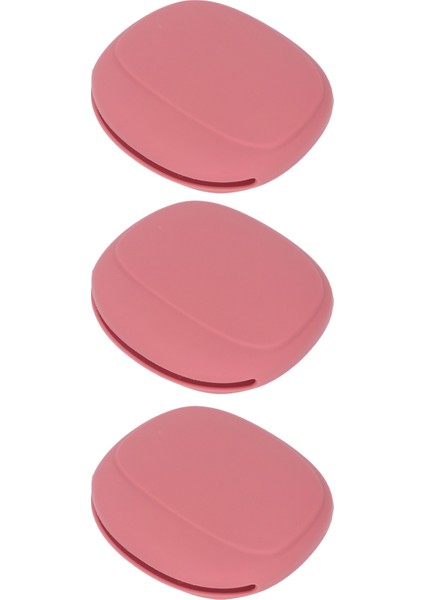 3 Adet Kulaklık Koruyucu Taşıma Çantası Taşınabilir Mini Silikon Saklama Kulaklık Kılıfı Ev Için Pembe (Yurt Dışından) fiyatları