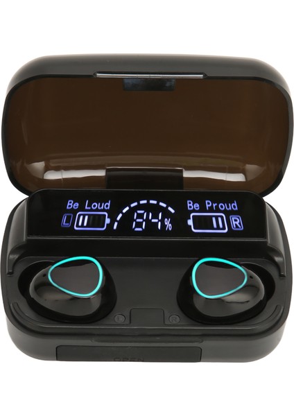 Bluetooth Kulaklık Gürültü Önleyici Ipx7 Su Geçirmez Stereo Bas Kablosuz Kulaklık Spor Sürüş Için Şarj Kutusu ile (Yurt Dışından)
