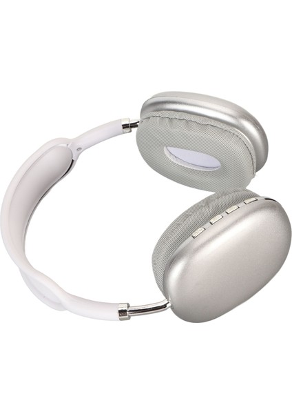 Bluetooth Kulaklık Hifi Derin Bas Dahili Mikrofon Desteği Hafıza Kartı Kablosuz Kulaklık Koşu Seyahat Beyaz (Yurt Dışından)