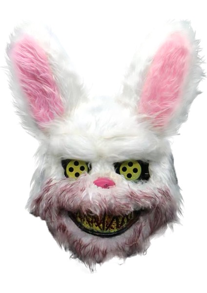 Kötü Kanlı Tavşan Maskesi Cadılar Bayramı Korku Maskeleri Maskeli Balo Partisi Cosplay Maskesi Zor Maske (Yurt Dışından)